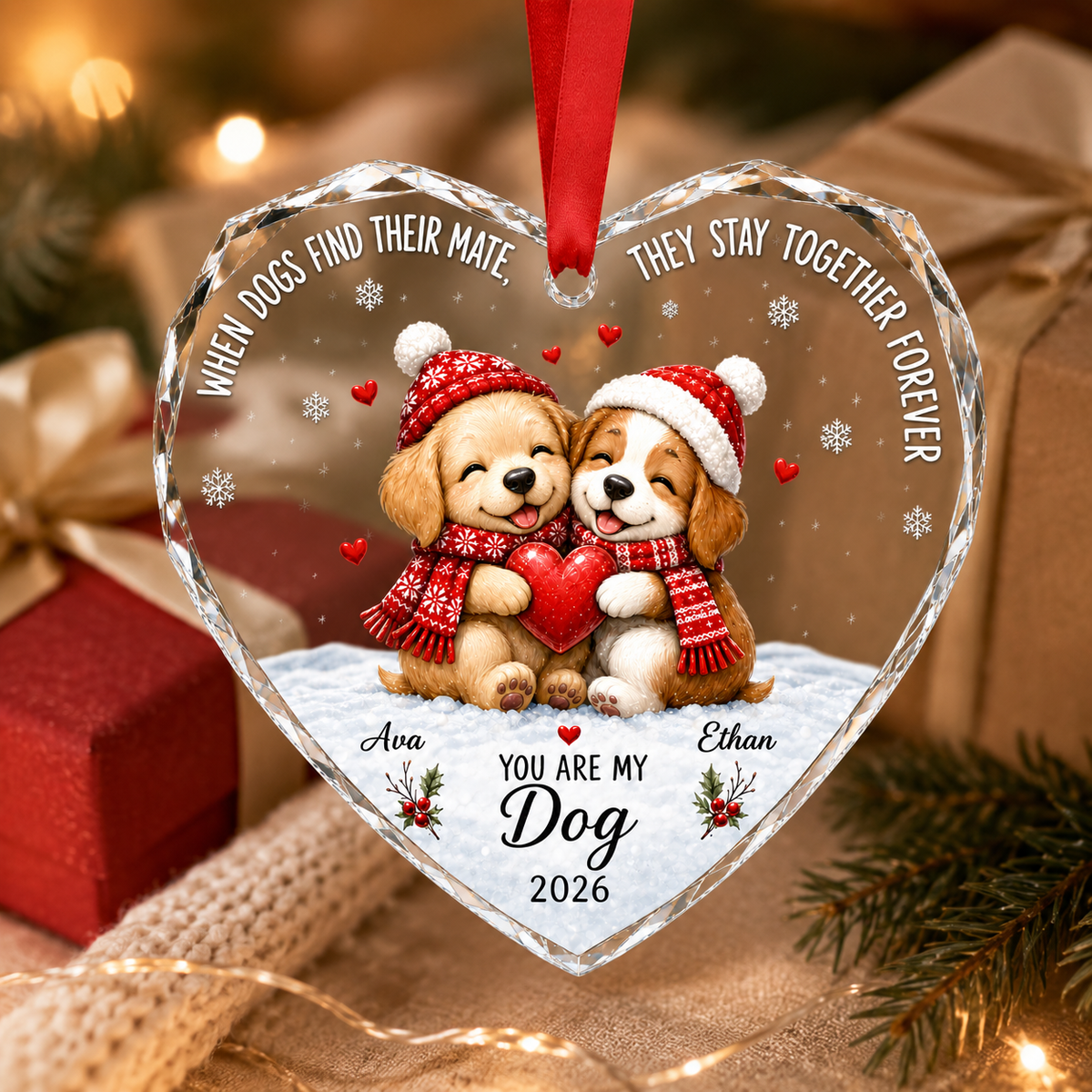 Custom Animal Couple Dog