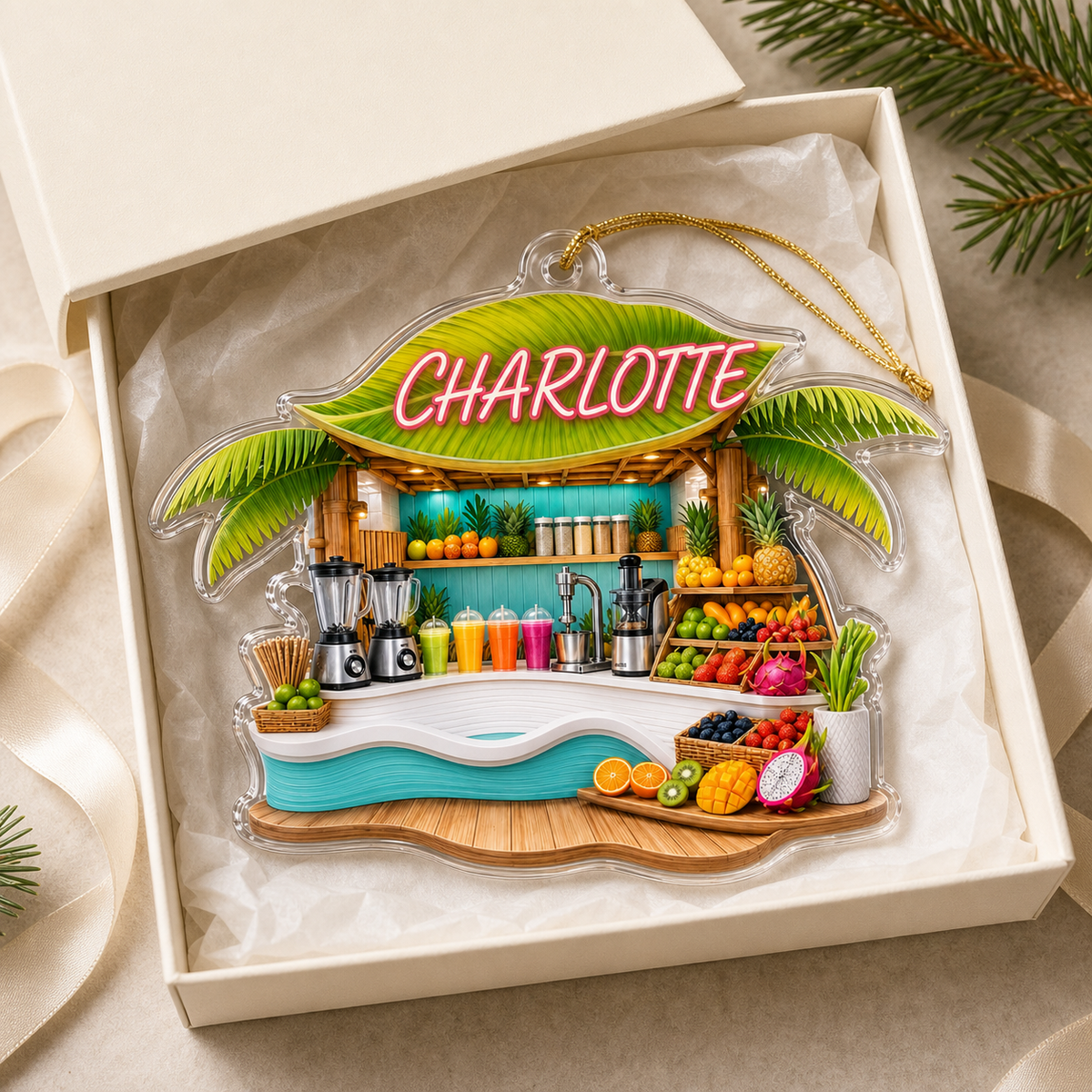 Food Lover Juice Smoothie Bar Ornament