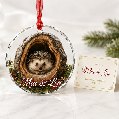 Glass ornament Animal Hedgehog