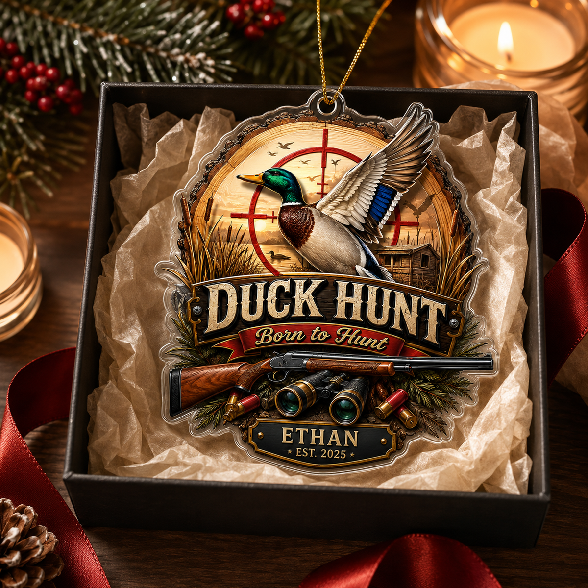 Personalized Hunting Mallard Heritage Acrylic