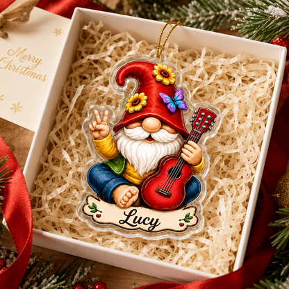 Guitar Custom Name Acrylic - Guitar Gnome