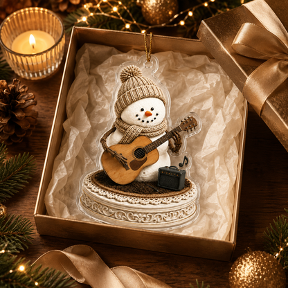 Snowman Hobbies Acrylic Playing Guitar