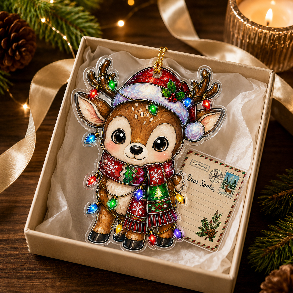 Animal With Christmas Led Deer