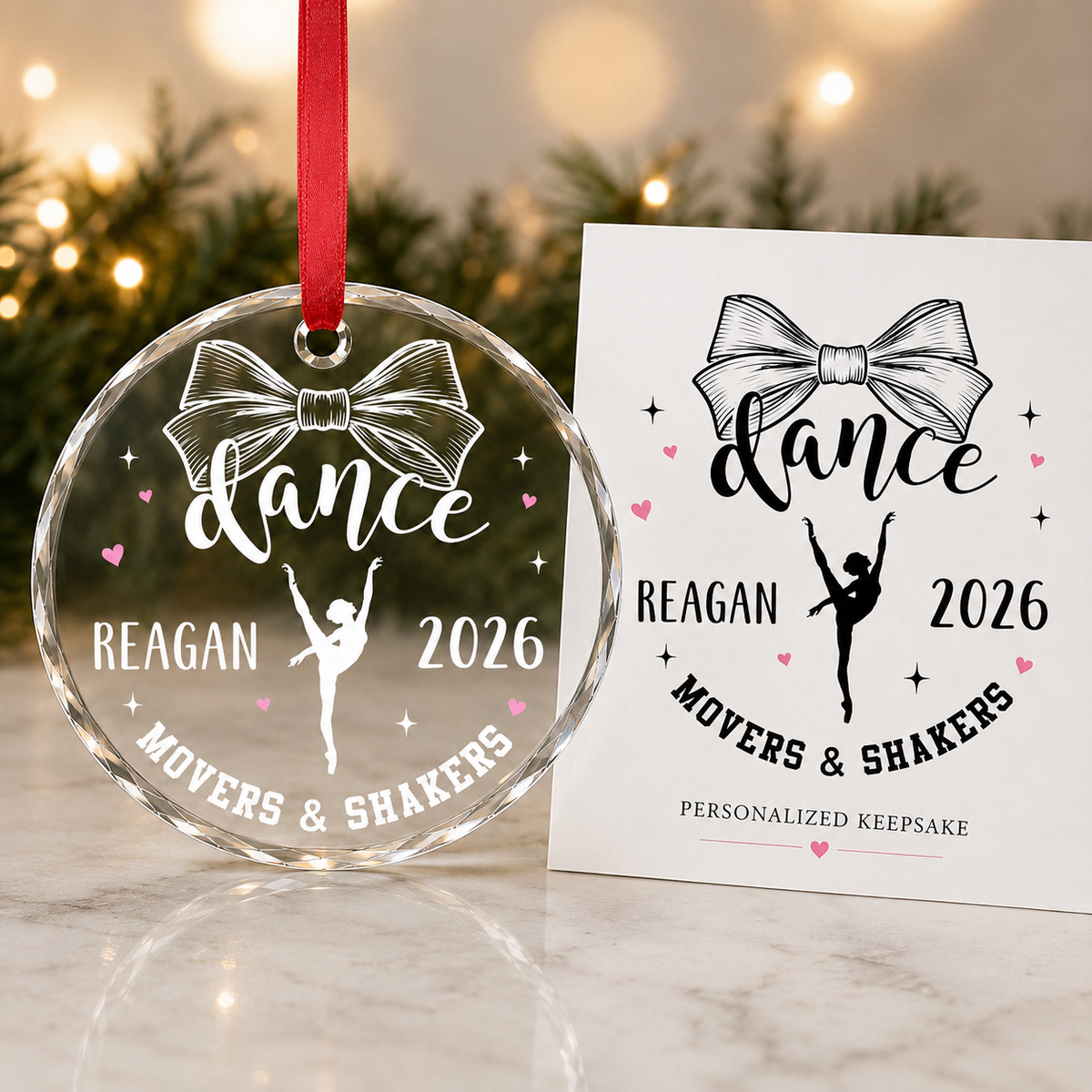 Personalized Dancing Glass Mover Shaker