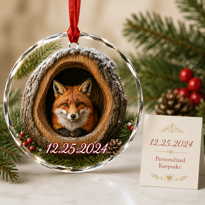 Glass ornament Animal Fox