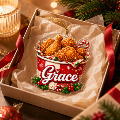 Custom Name Food Acrylic - Fried Chicken