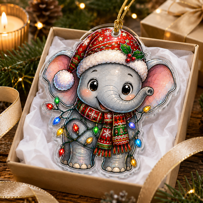 Animal With Christmas Led Elephant