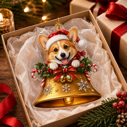 Dog Christmas Bell Corgi