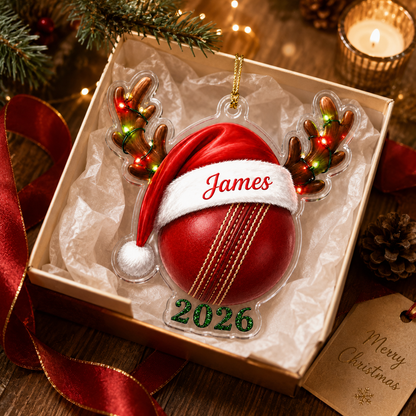 Christmas Sports 2026 Cricket Acrylic