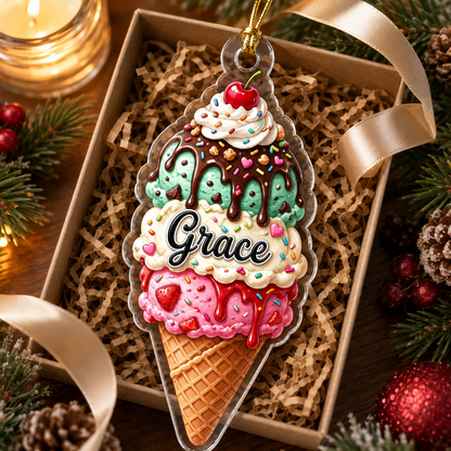 Custom Dessert Ice Cream Cone Acrylic