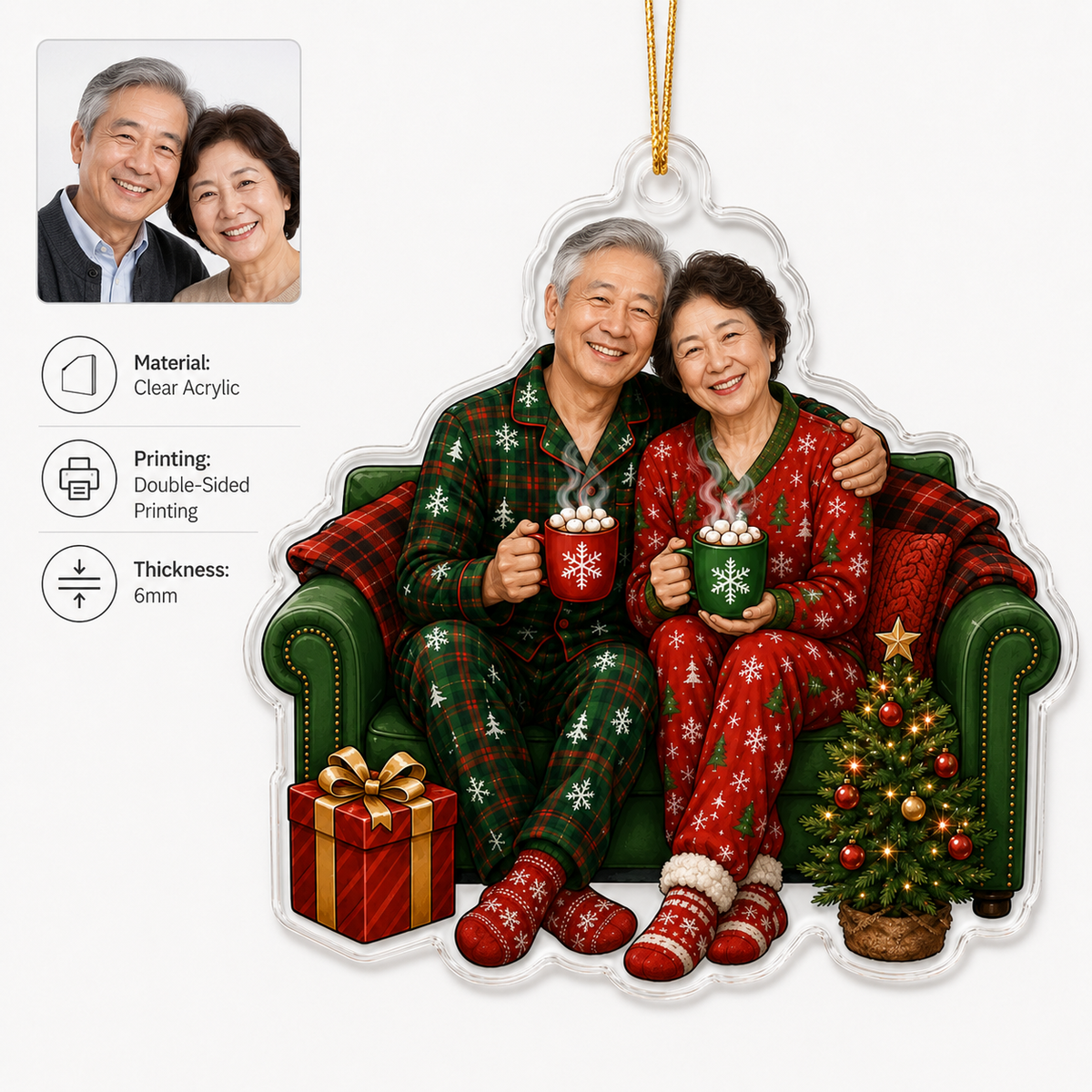Custome Photo Couple In Sofa