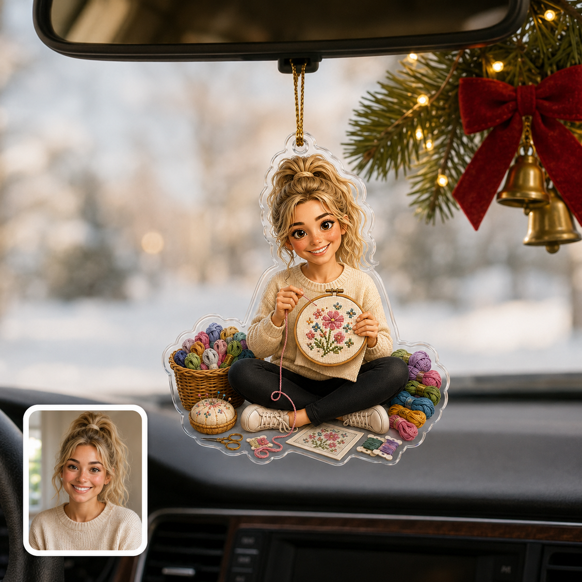 Custom Photo Hobbies Acrylic - Cross-Stitching