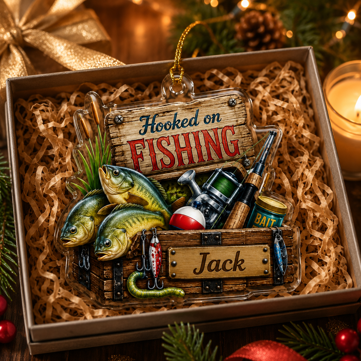 Personalized Fishing Mason Acrylic