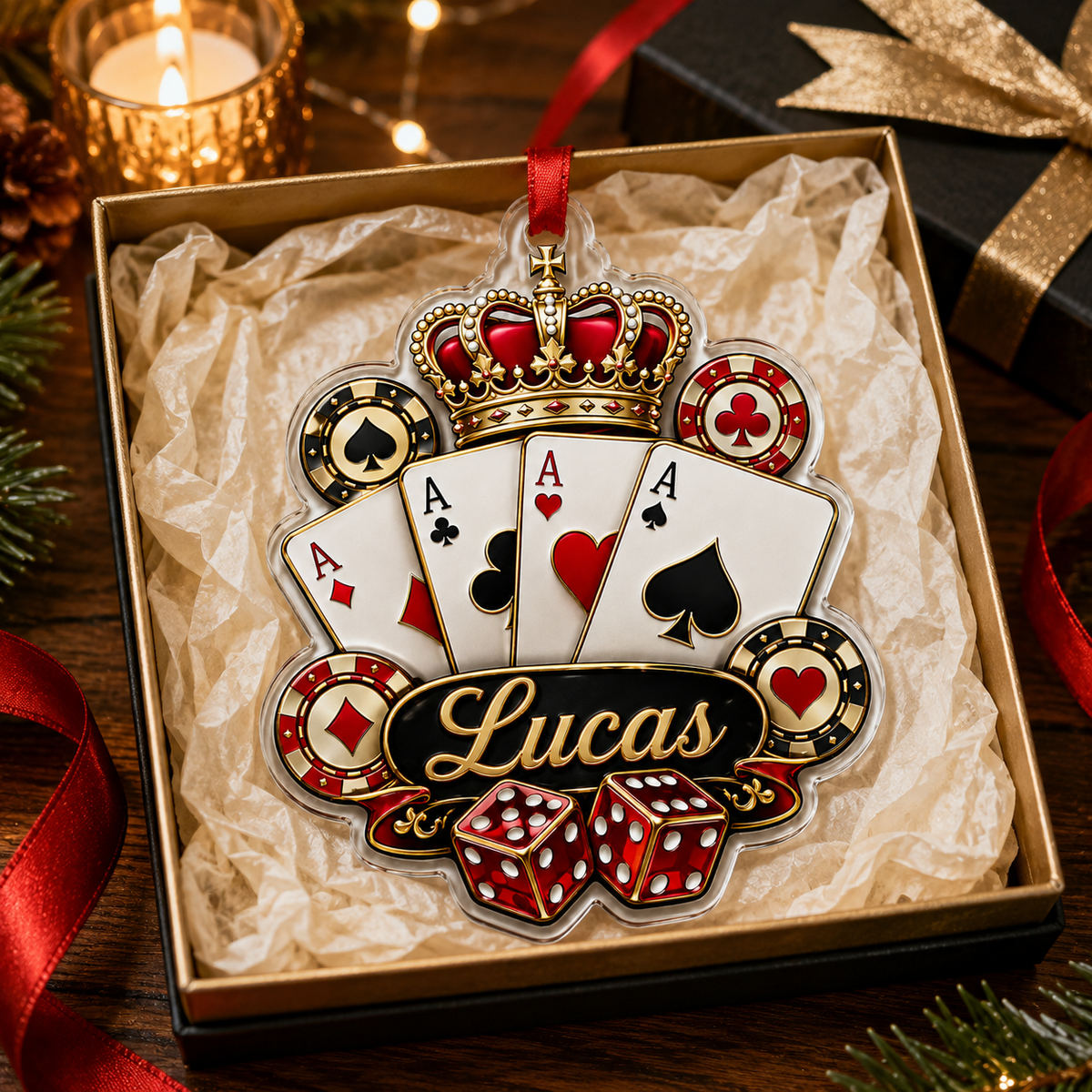 Pocker Custome Name Acrylic King Pocker