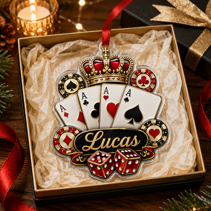 Pocker Custome Name Acrylic King Pocker