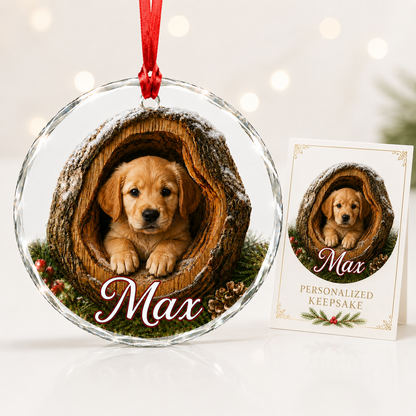 Glass ornament Animal Dog
