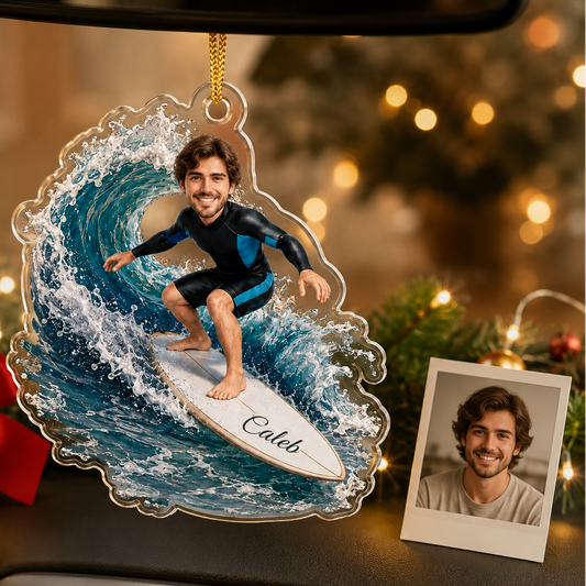 Surfing Personalize Acrylic Boy