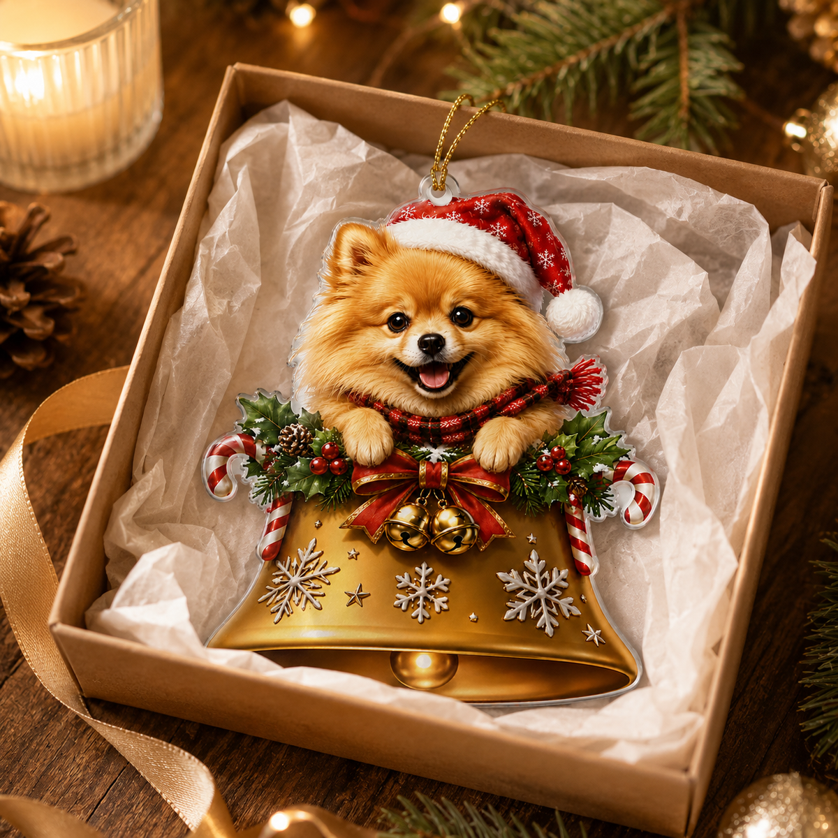 Dog Christmas Bell Pomeranian