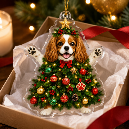 Dog Santa Tree Cavalier King Charles Spaniel