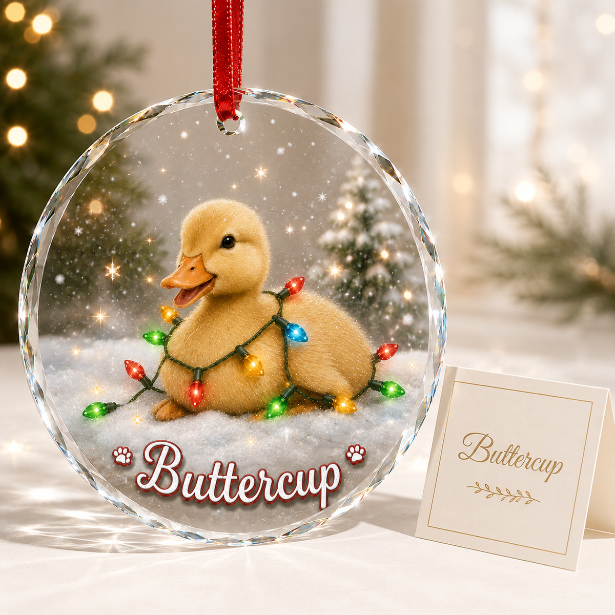 Glass Animal Led Light Duck