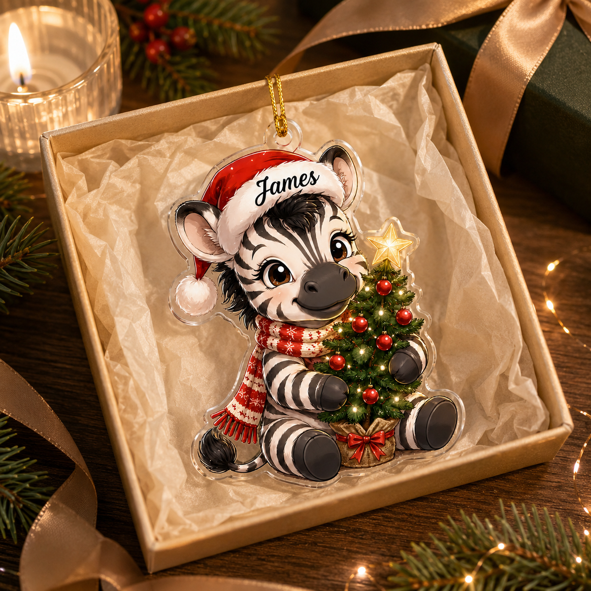Animal Chrismas Zebra