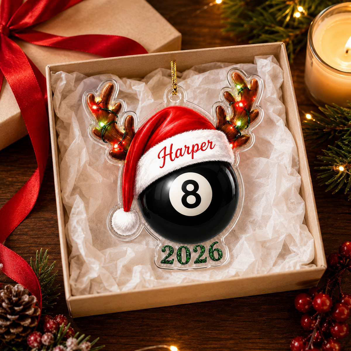 Christmas Sports 2026 Billiards Pool Acrylic