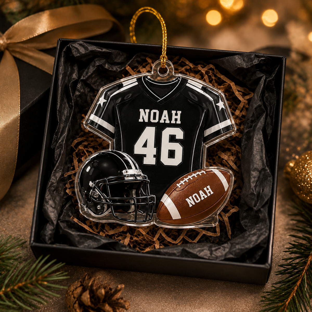 American Football Custome Name Acrylic Style 8