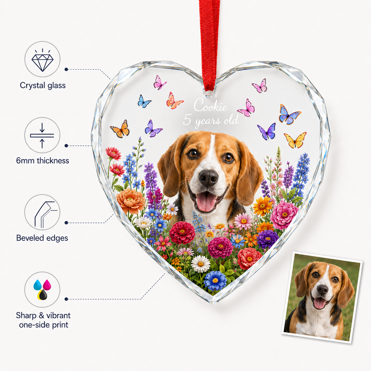 Custom Photo Dog Xmas Style 12