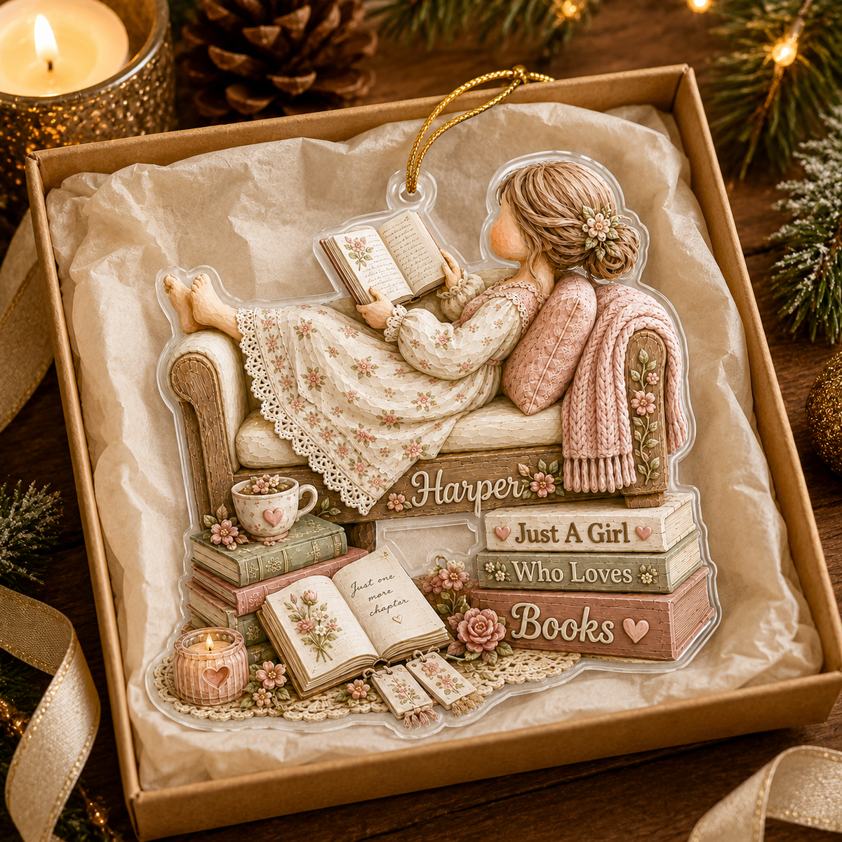 Personalized Just A Girl Hobby Reading Books