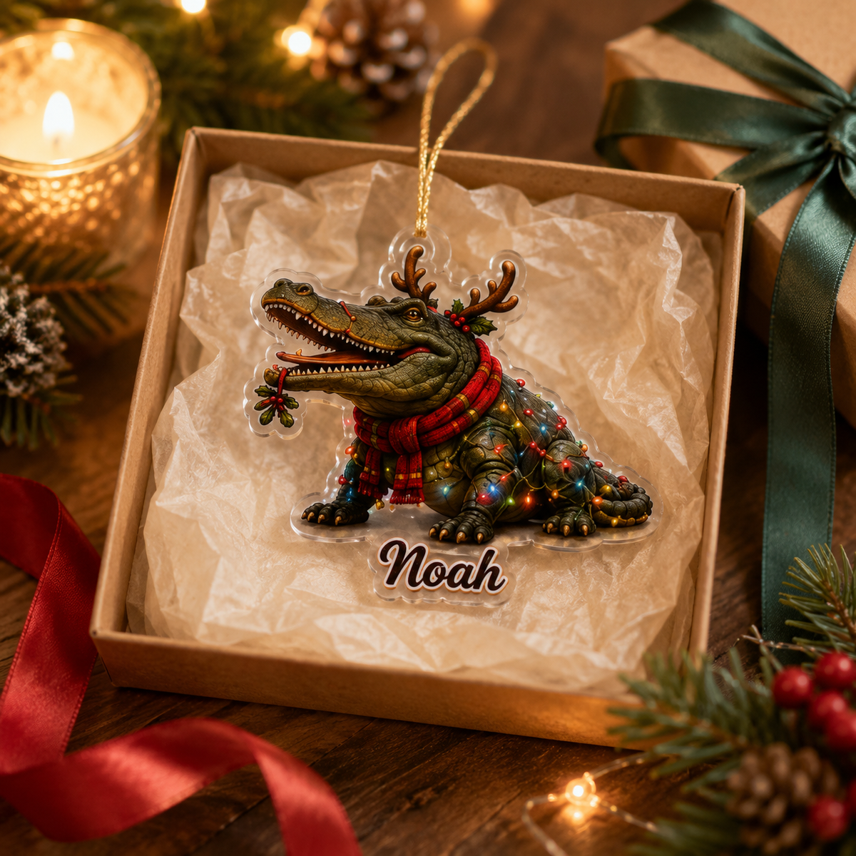 Christmas Animal Crocodile