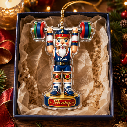 Sports Nutcracker Weightlifting Acrylic