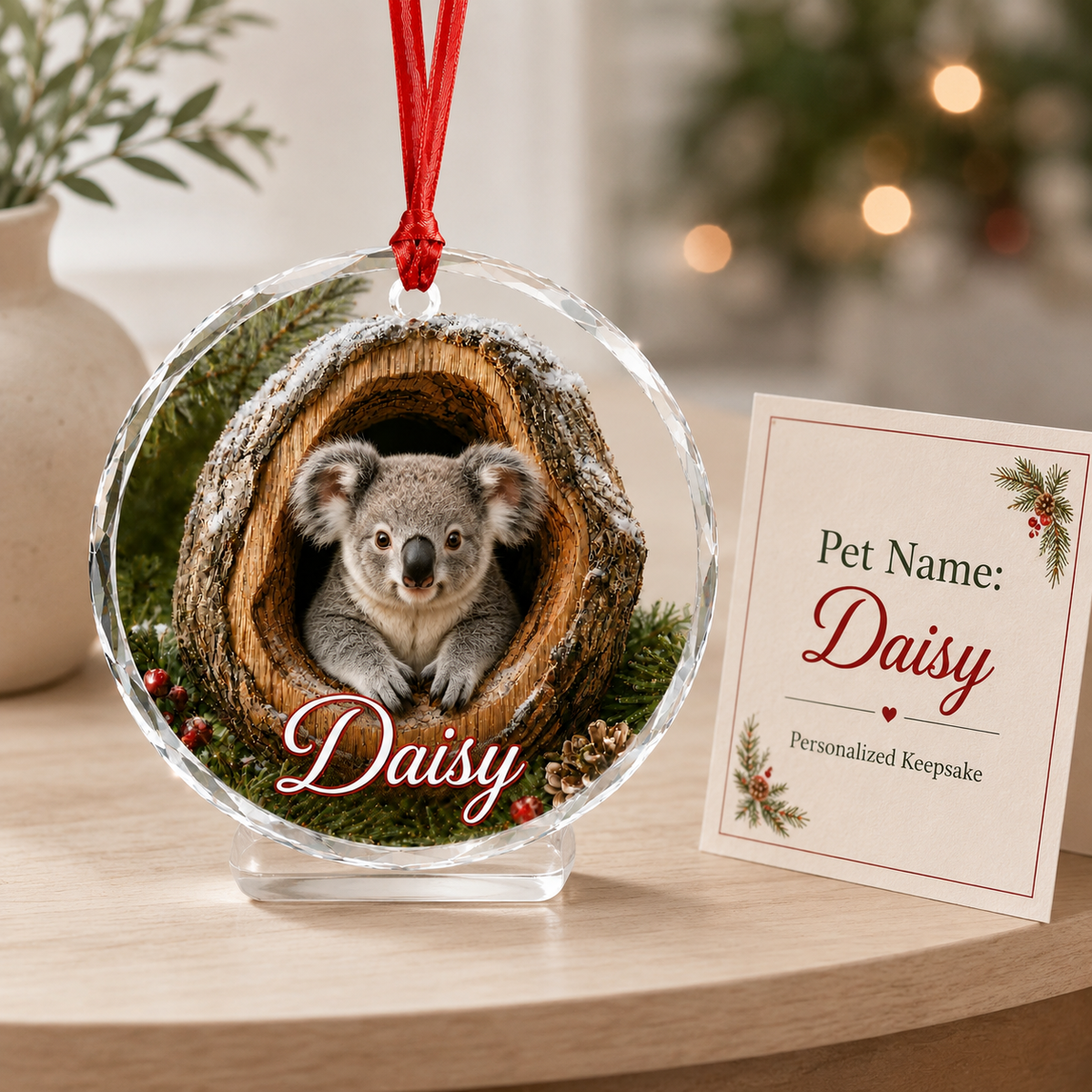 Glass ornament Animal Koala