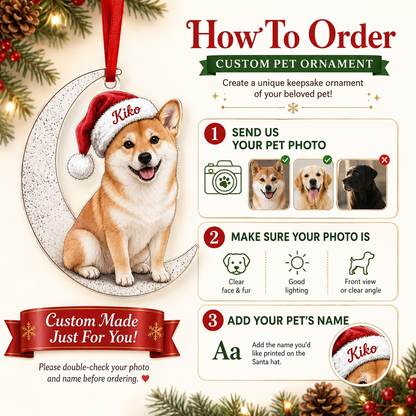 Custom Photo Dog Christmas Style 14