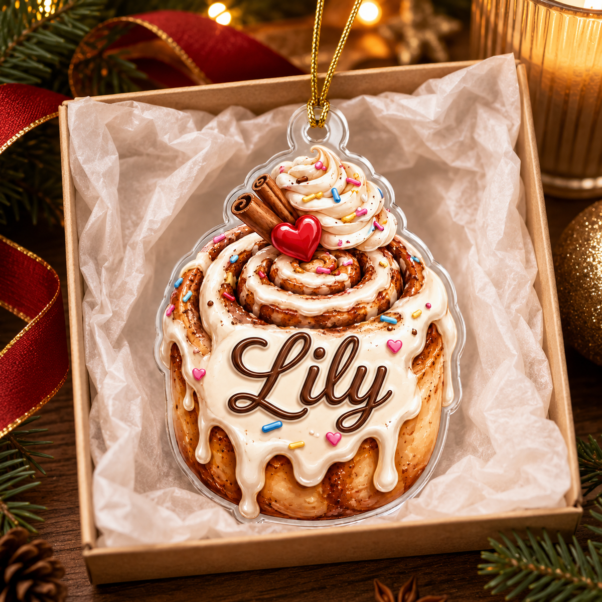 Custom Dessert Cinnamon Roll Acrylic
