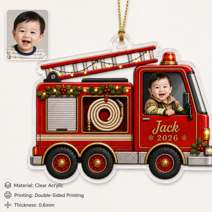 Baby Photo Fire Truck