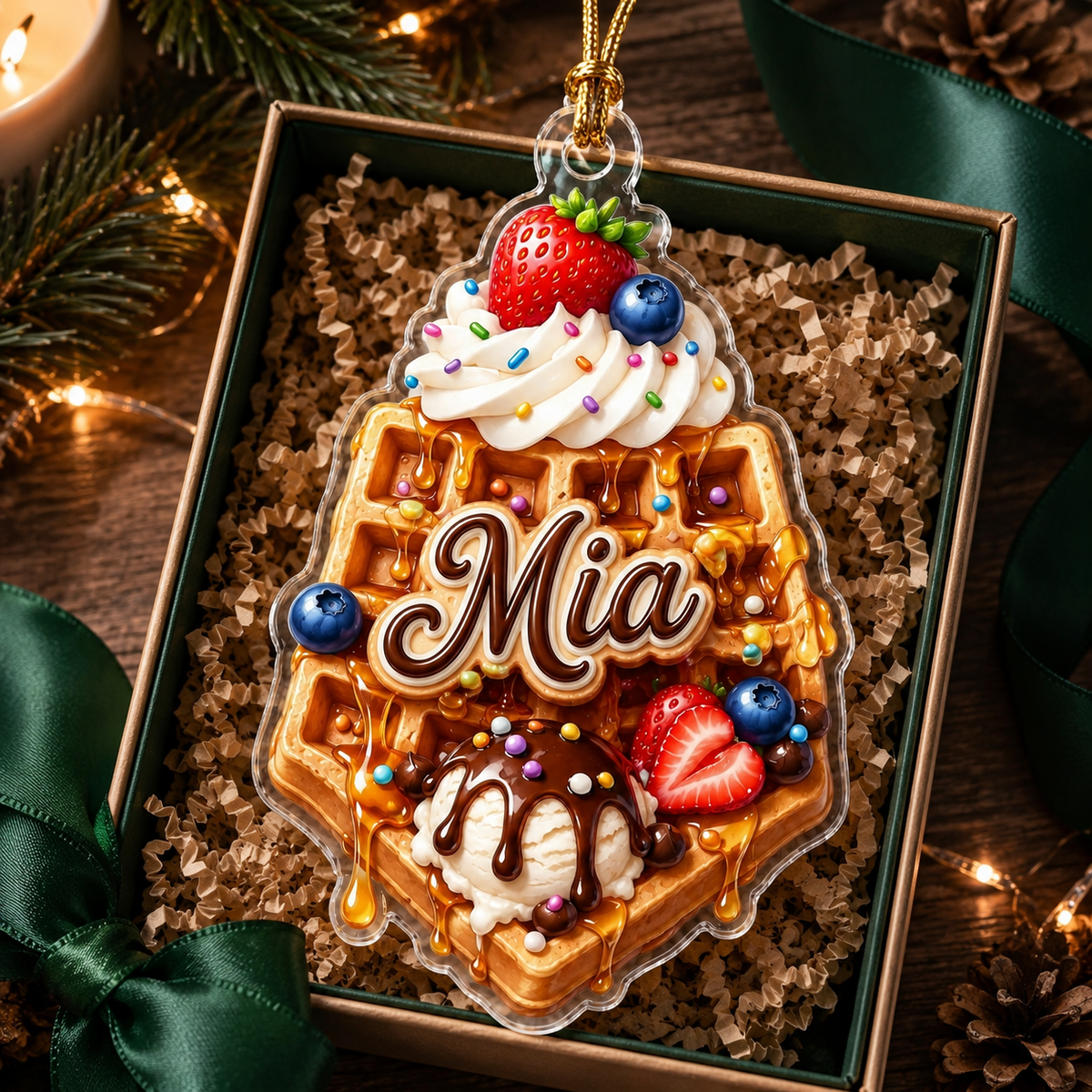 Custom Dessert Waffle Acrylic