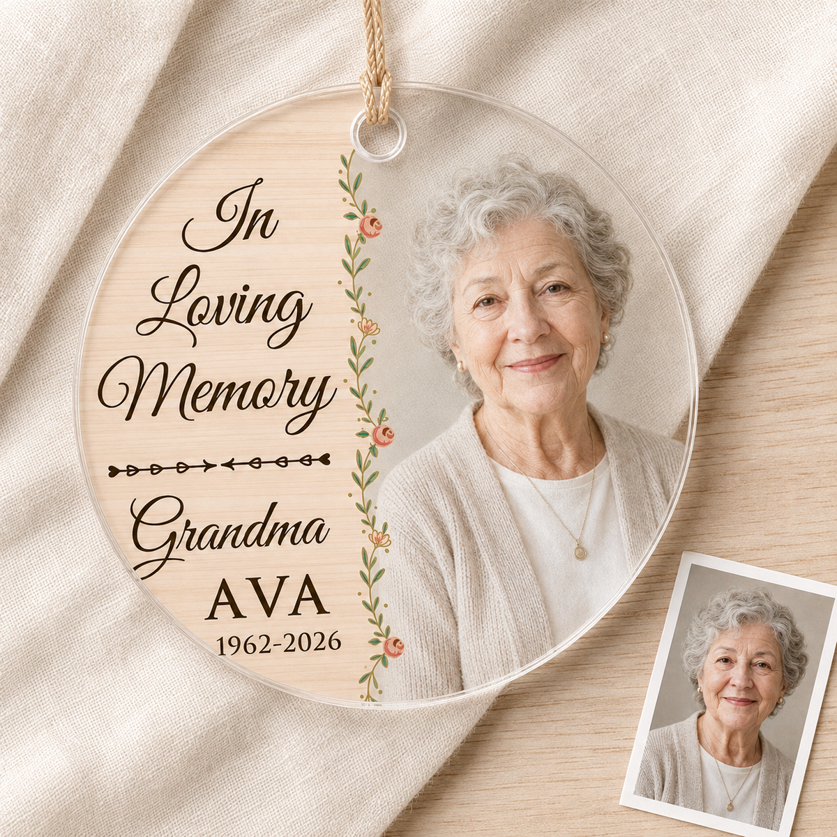 Custom Photo In Loving Memory Grandma