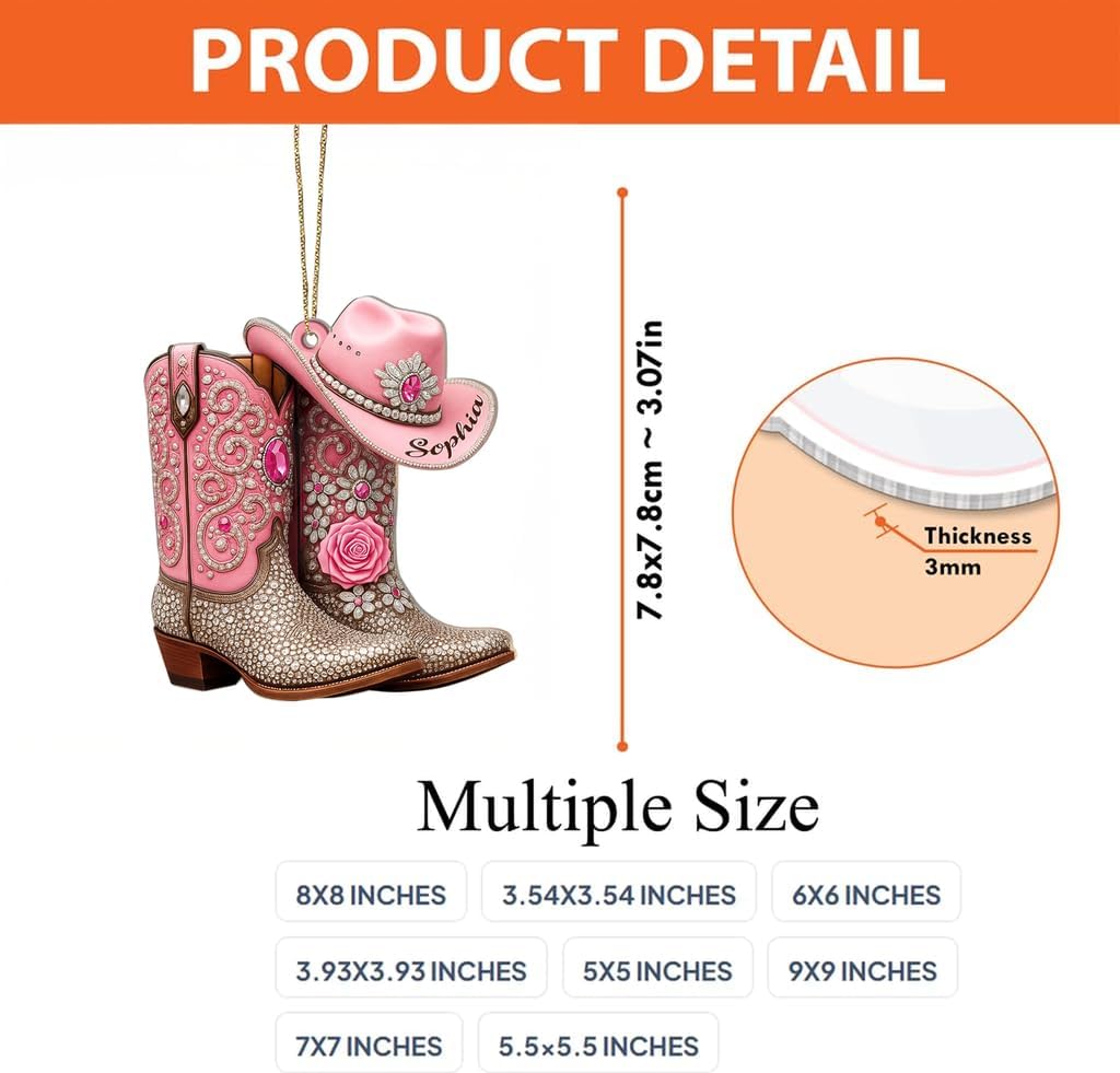 Custom Horse Riding Ornament | Personalized Equestrian Holiday Gift for Riders, Trainers & Horse Owners THH10