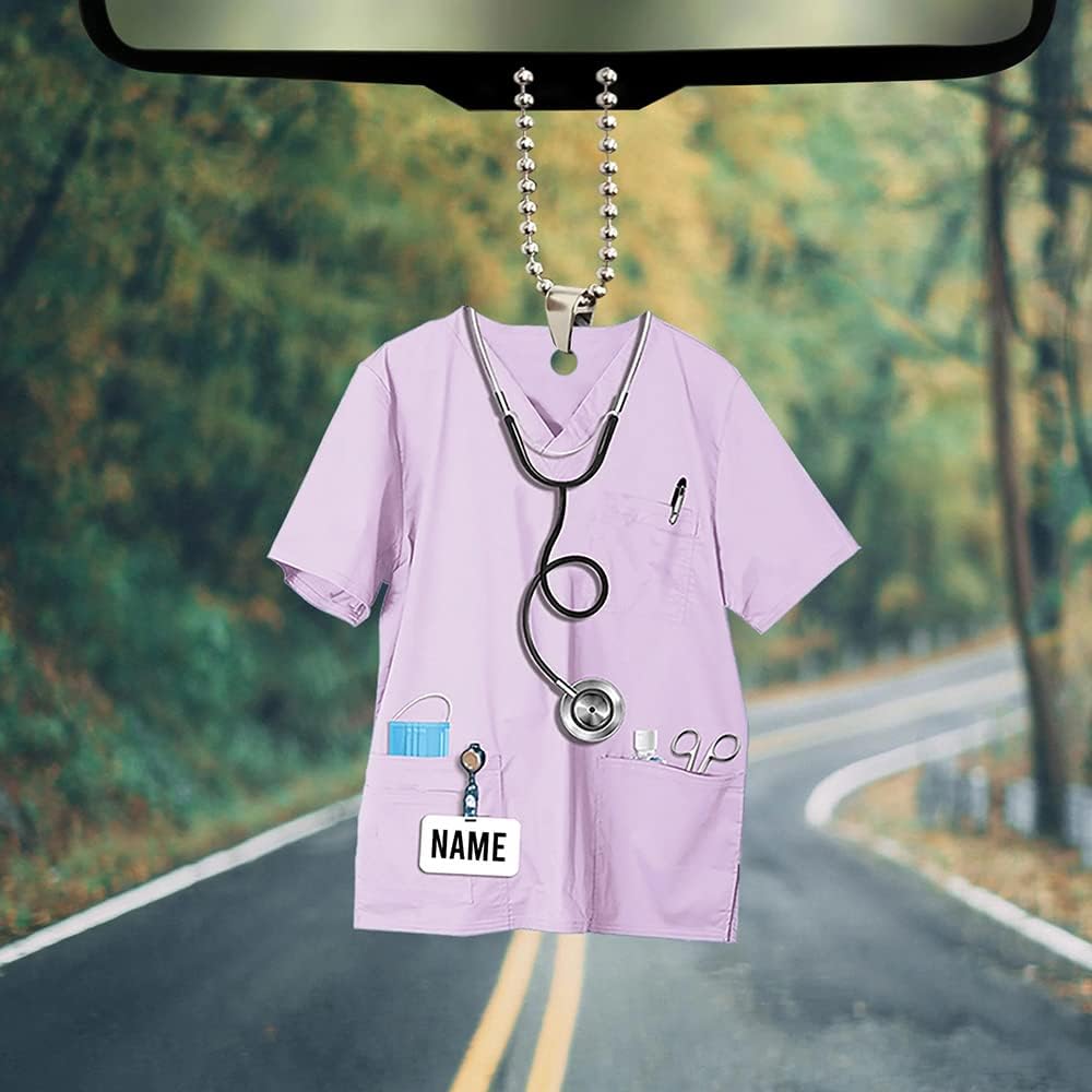 Custom Nurse Uniform Ornament - Nurse Christmas Ornament Design 03