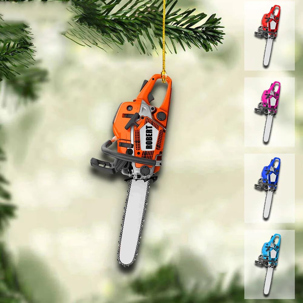 Personalized Hand Saw Ornament - Carpenter Christmas Ornament