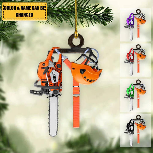 Personalized Hand Saw Ornament - Carpenter Christmas Ornament Style 5