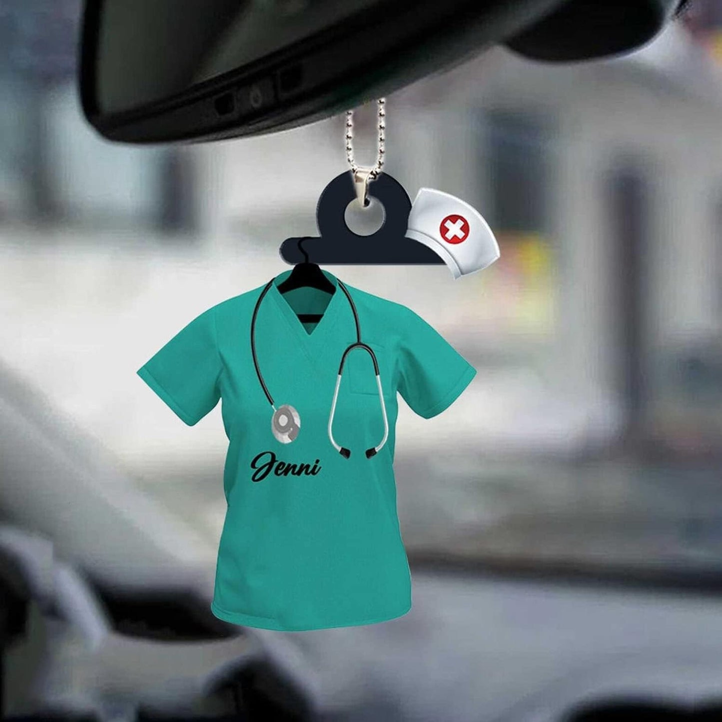 Custom Nurse Uniform Ornament - Nurse Christmas Ornament Design 11