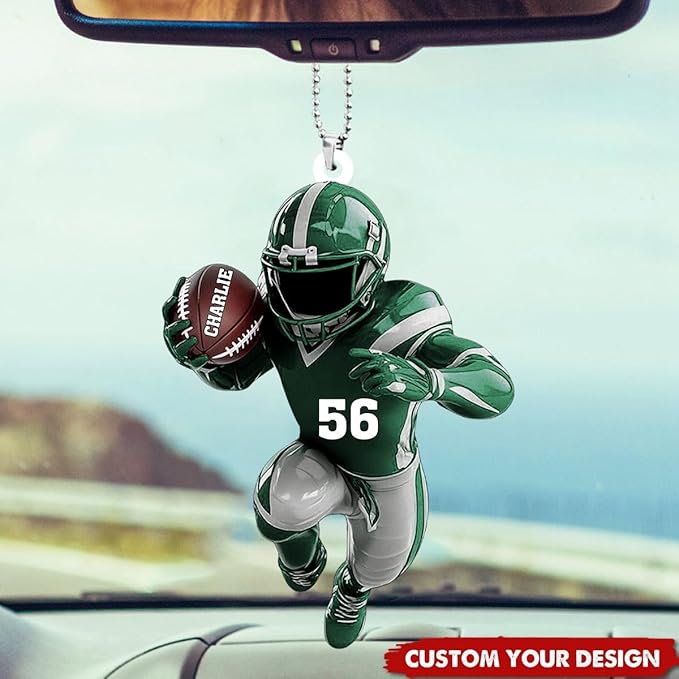 Personalized Football Uniform Ornament - American Football Ornament Gift LL26