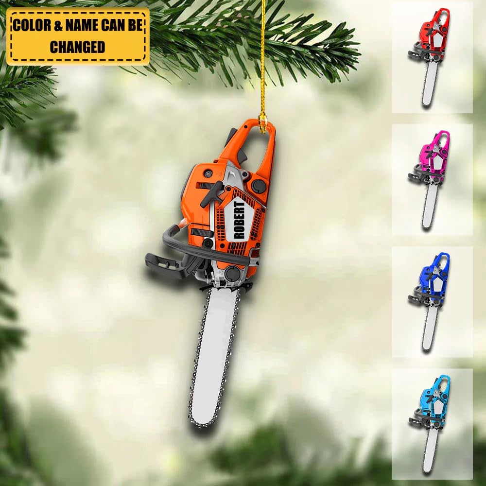 Personalized Hand Saw Ornament - Carpenter Christmas Ornament