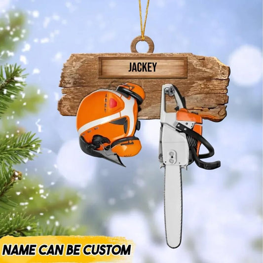 Custom Hand Saw Ornament - Carpenter Christmas Ornament Style 9