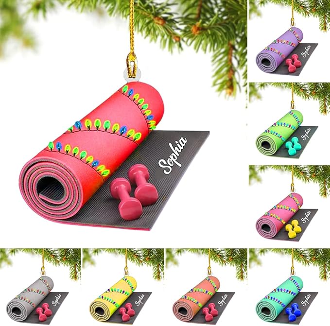 Custom Yoga Lovers Ornament - Yoga Christmas Decoration Gift LL16