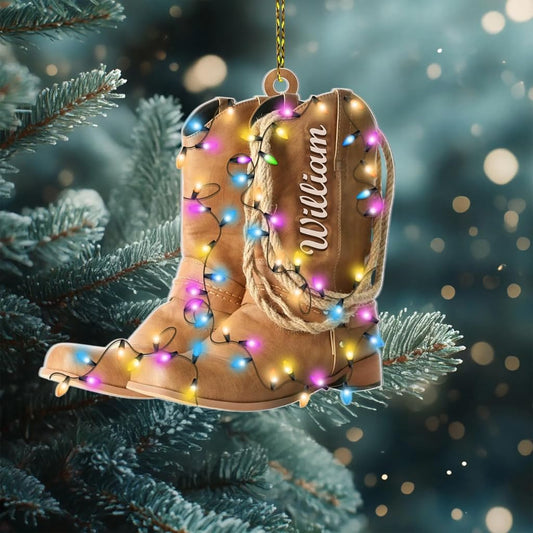 Custom Horse Riding Ornament | Personalized Equestrian Holiday Gift for Riders, Trainers & Horse Owners THH14