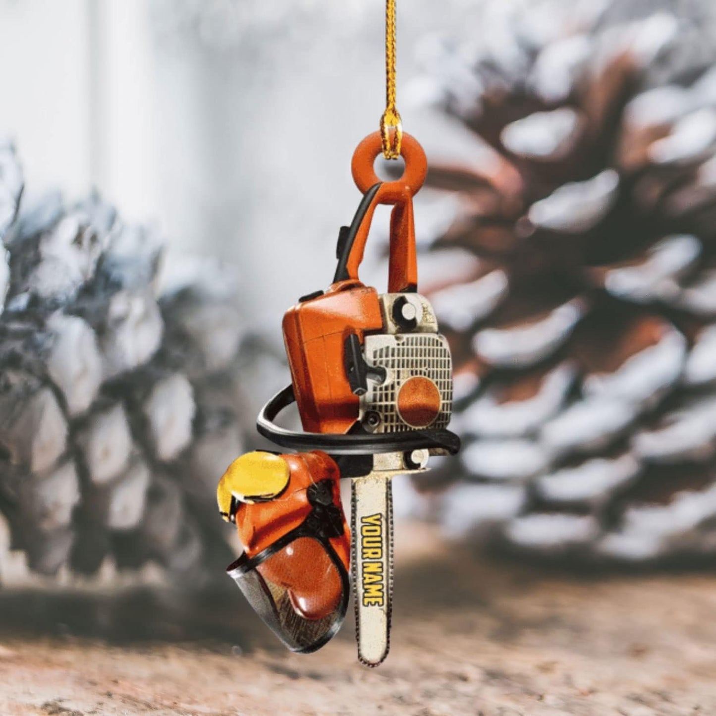 Personalized Carpenter Ornament – Woodworking Lumberjack Gift Ornament Style 64