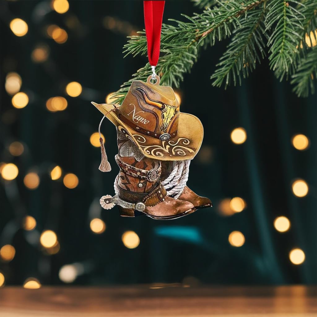 Custom Horse Riding Ornament | Personalized Equestrian Holiday Gift for Riders, Trainers & Horse Owners THH7