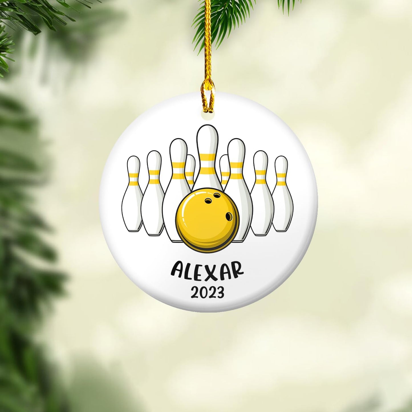 Custom Bowling Tools Ornament - Bowling Ornament Bowl Bl7